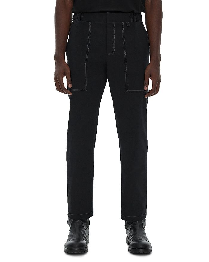 

Гладкие эластичные брюки с отстрочкой Helmut Lang