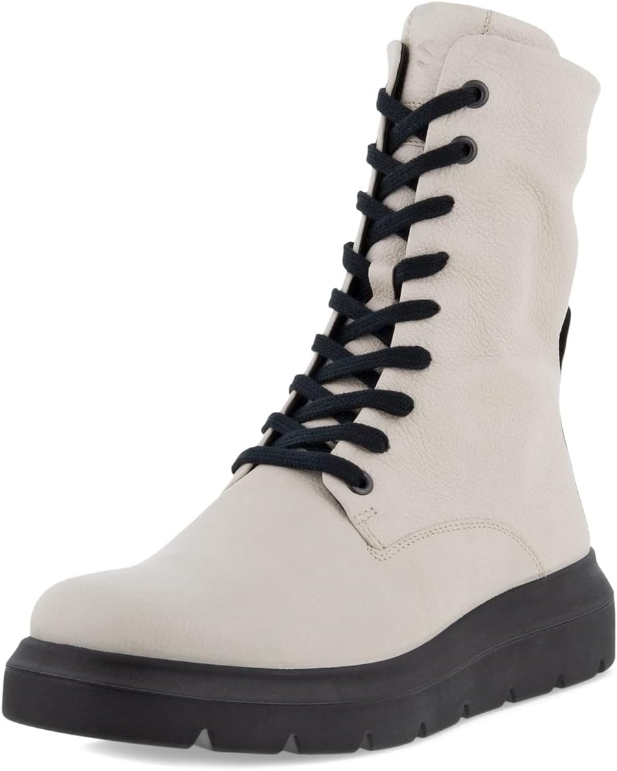 Ботинки на шнуровке Nouvelle Hydromax Water-Resistant Tall Lace Boot ECCO, цвет Limestone кроссовки ecco nouvelle shoe limestone