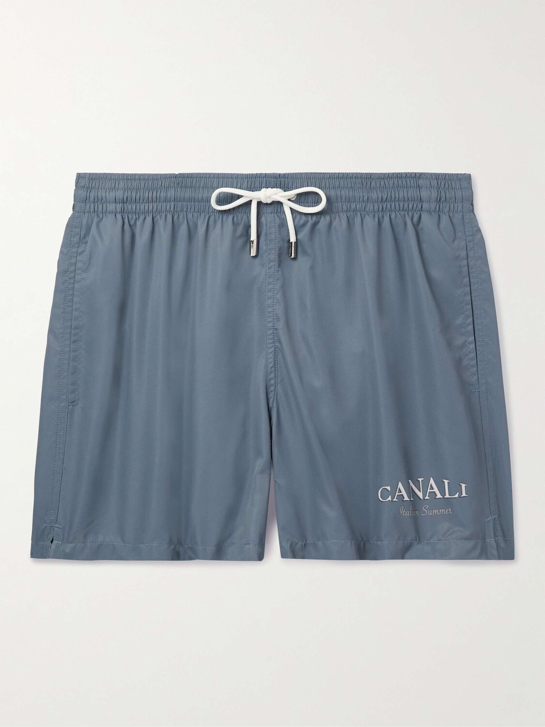 

Прямые плавки средней длины с логотипом CANALI, синий