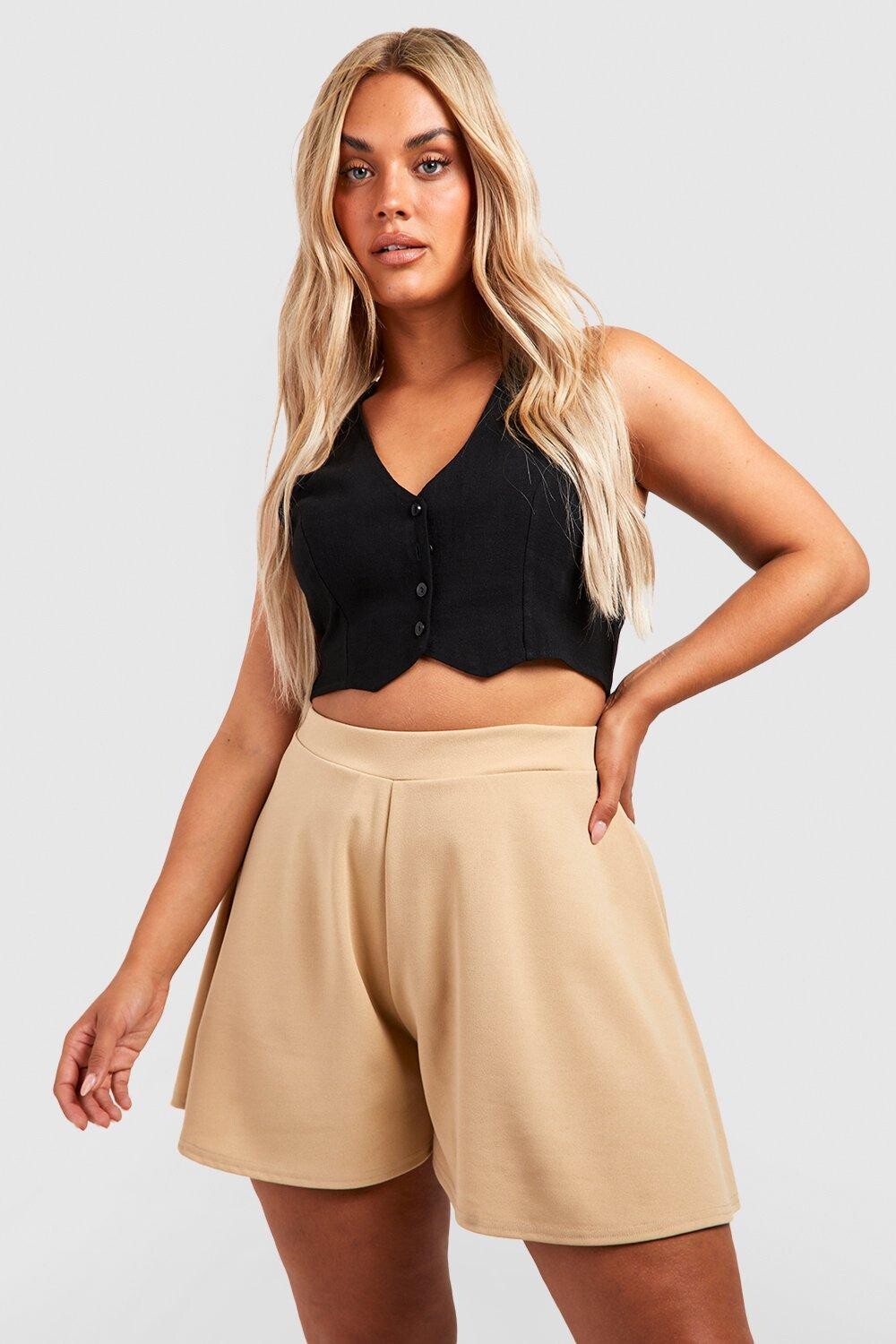 

струющиеся шорты из крепа Boohoo, серый