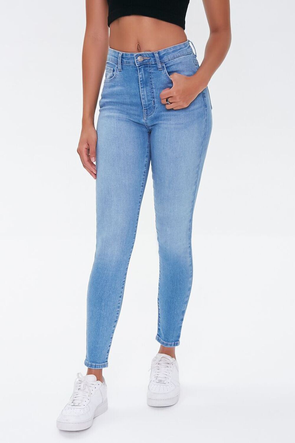 

Джинсы скинни со средней посадкой Forever 21, деним