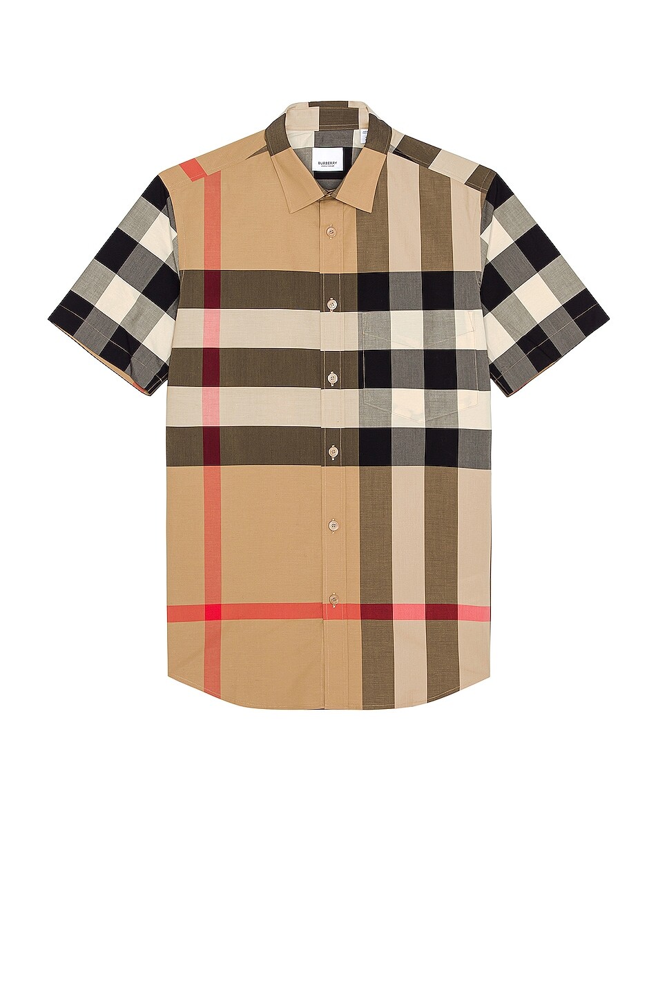 Рубашка Burberry Somerton Casual, цвет Archive Beige