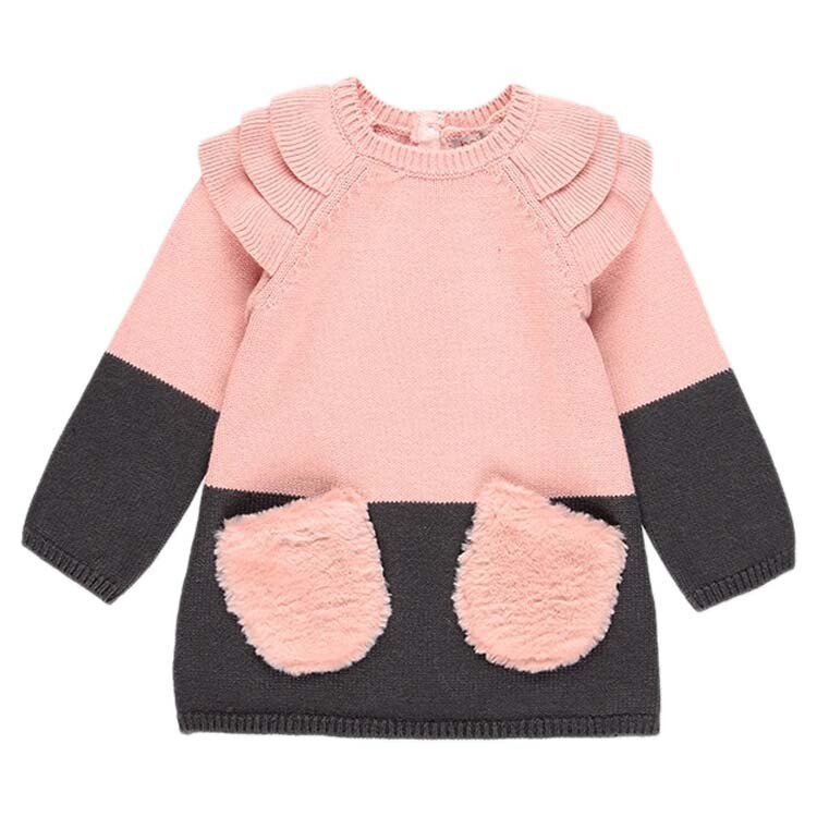 

Платье Boboli Knitwear Ruffles, розовый