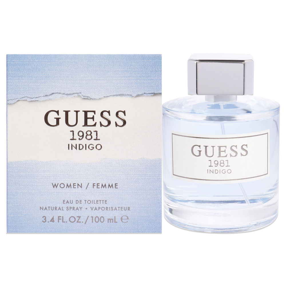 Одеколон Guess 1981 indigo eau de toilette femme Guess, 100 мл туалетная вода iceberg classic femme 100 мл