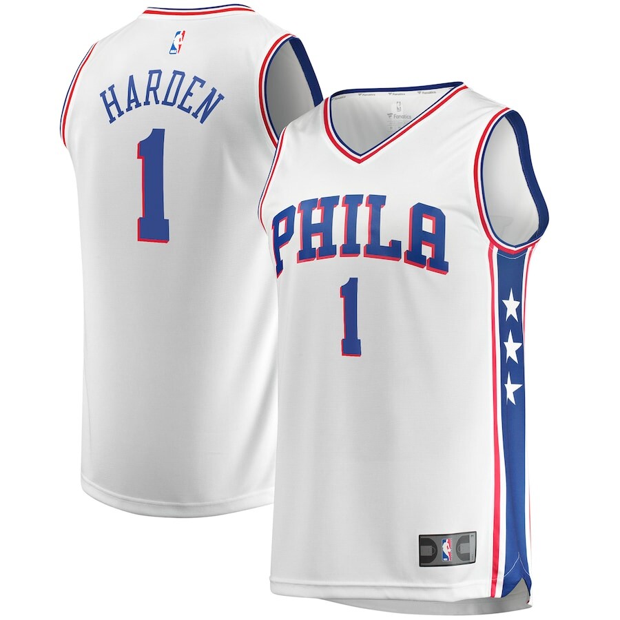 

Джерси Fanatics Branded Philadelphia 76Ers, белый