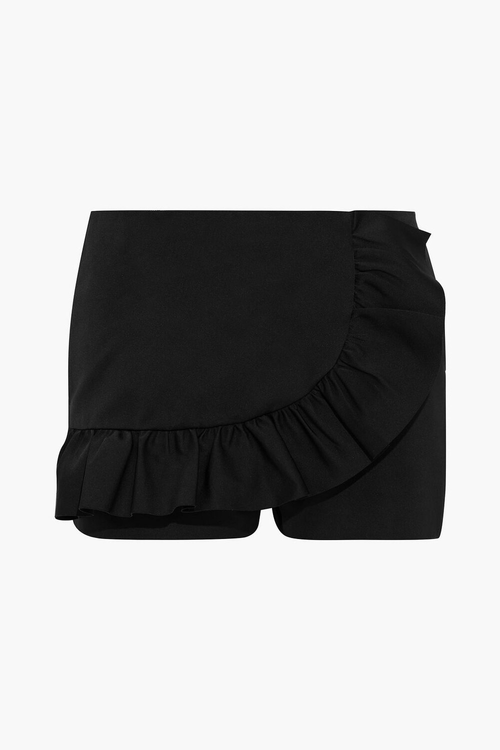 

Атласные шорты с оборками REDVALENTINO, черный
