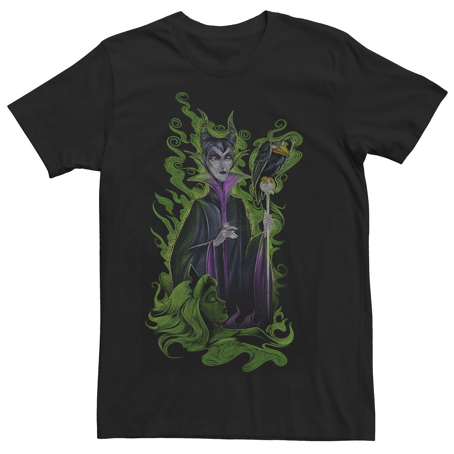 Мужская футболка Disney Sleeping Beauty Maleficent Green Envy цена и фото