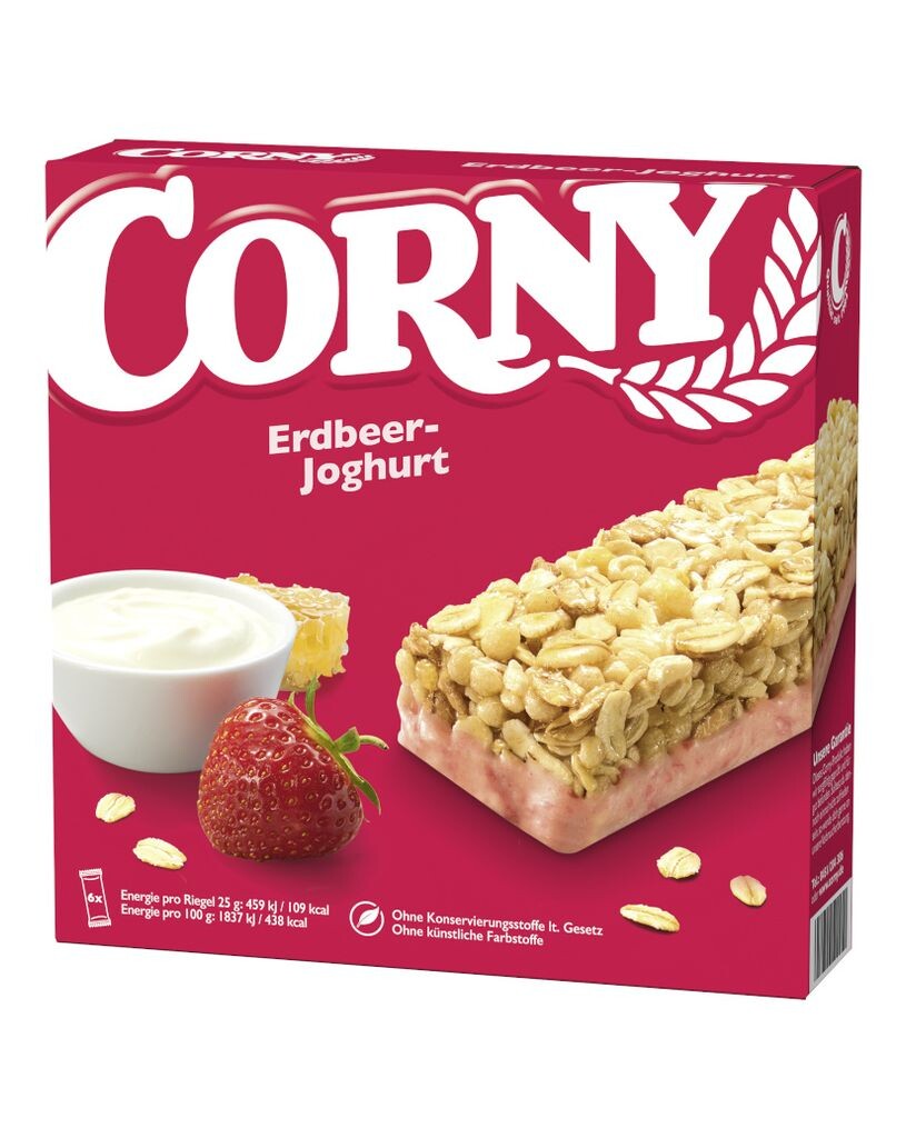 

Зерновой батончик CLASSIC клубничный йогурт от Corny, 6х25г Schwartau Werke