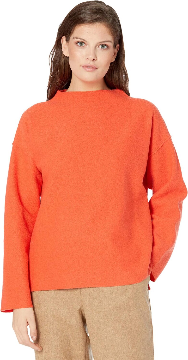 

Свитер Funnel Neck Box Top Eileen Fisher, цвет Marmalade