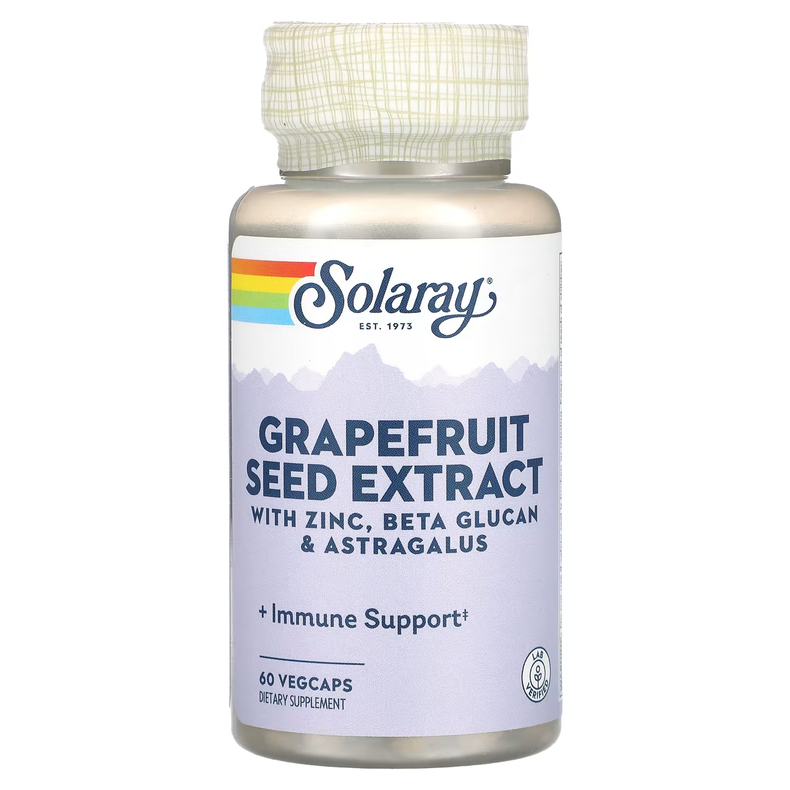 Экстракт семян грейпфрута Solaray, 60 растительных капсул