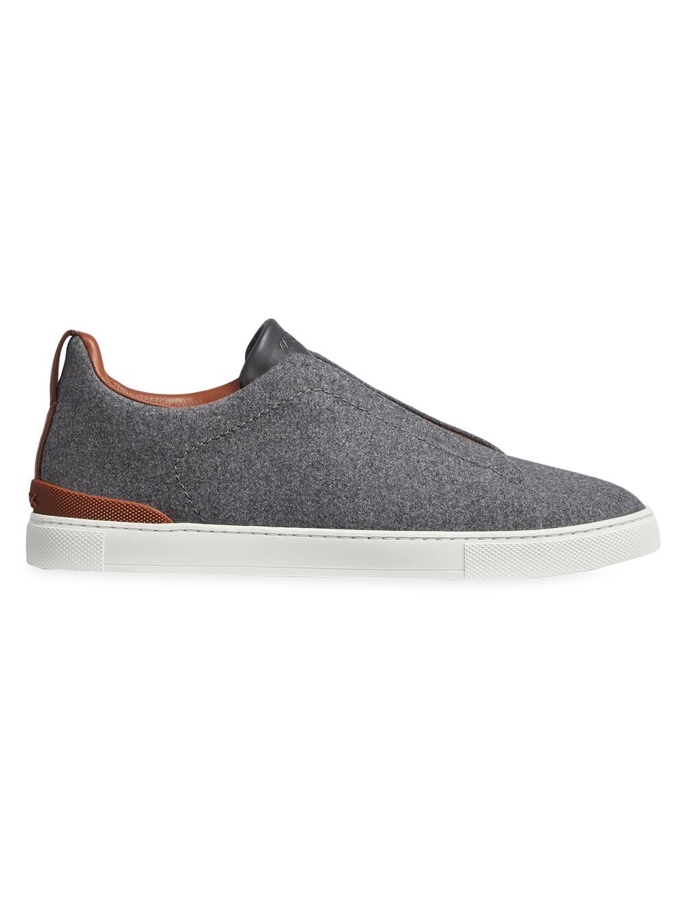 

Низкие шерстяные кроссовки Triple Stitch ZEGNA, серый