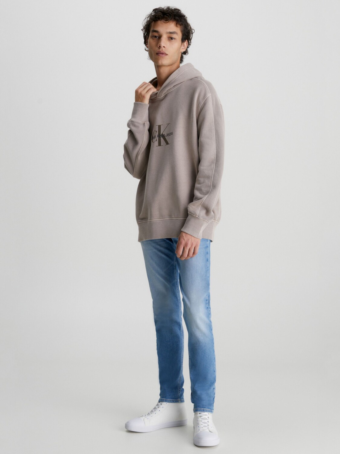 

Джинсы скинни Calvin Klein Jeans, деним, средний размер