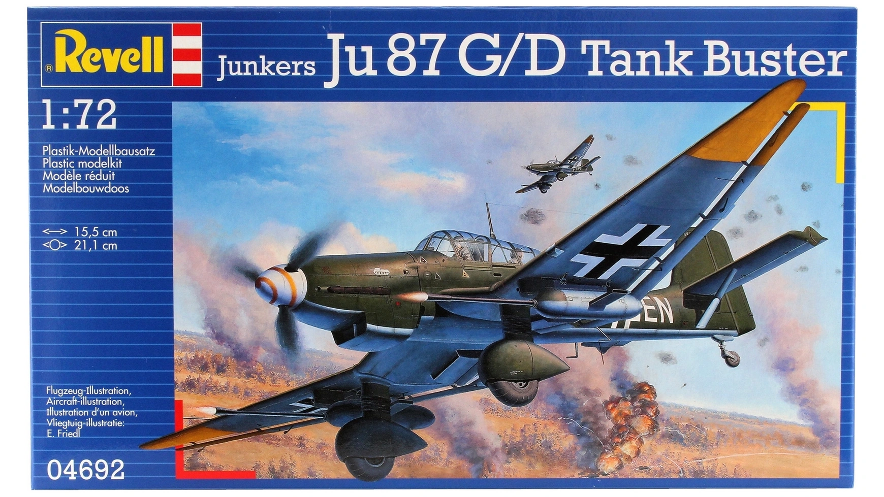 Revell Юнкерс Ju 87 G/D Tank Buster конструктор cobi 548 pcs hc wwii 5710 junkers ju 52 3m