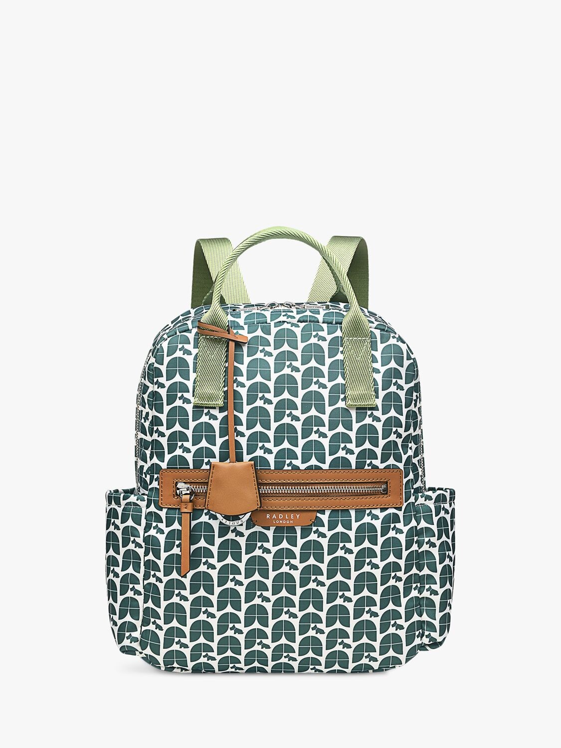 

Radley Рюкзак Radley Finsbury Park из переработанного материала с принтом Lilypad на молнии, пальмовый лист