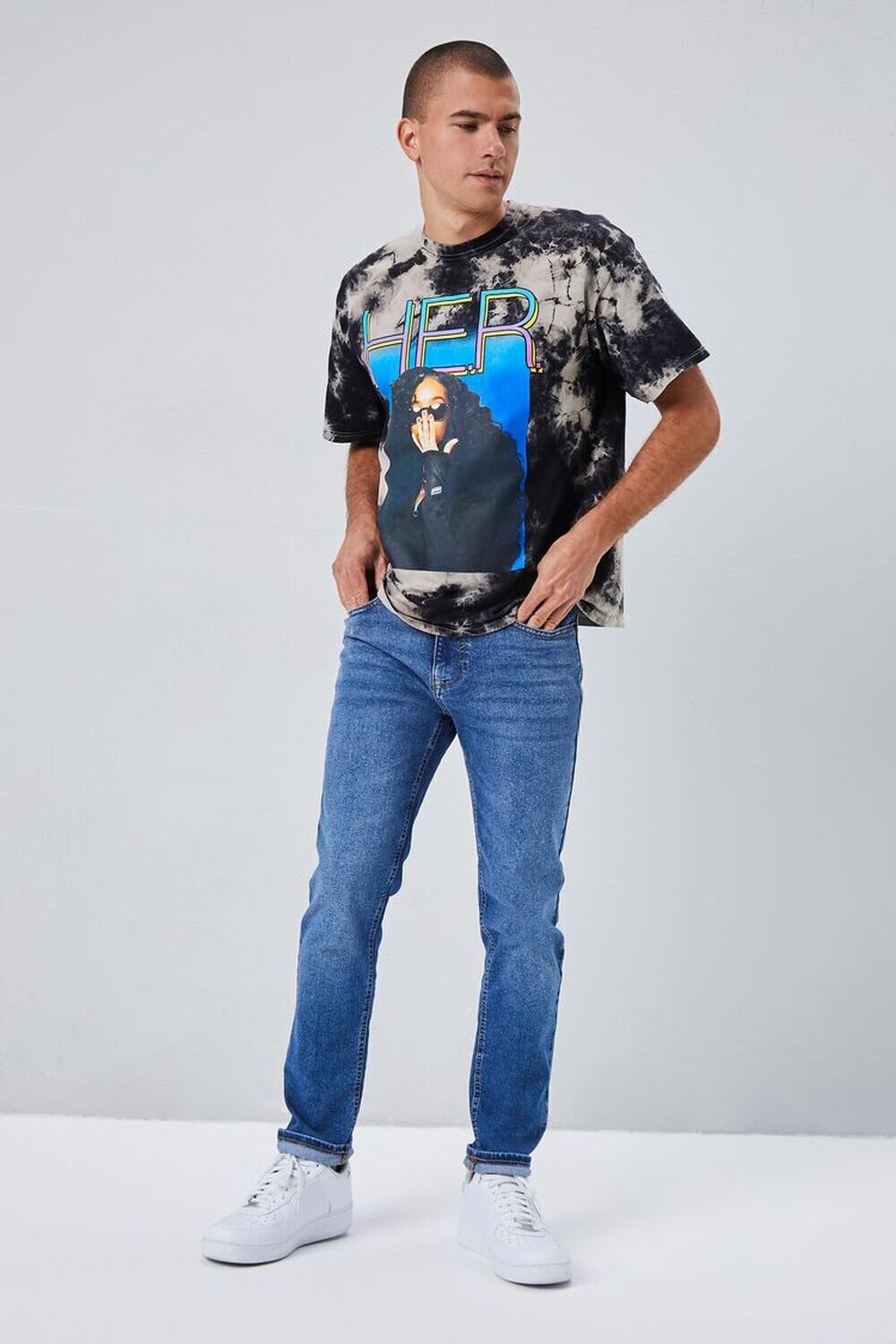 

Базовые джинсы узкого кроя Forever 21, деним