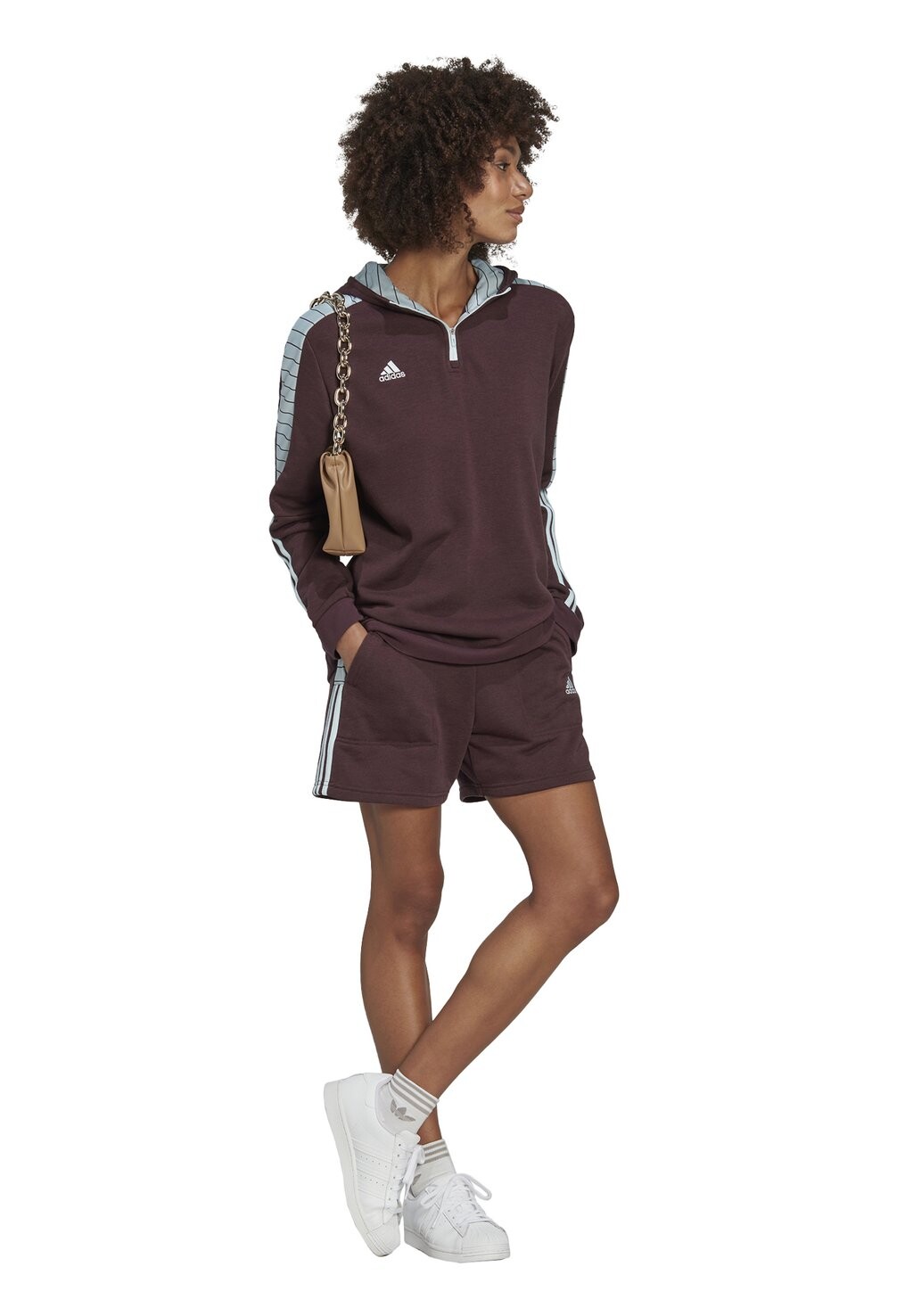 

Толстовка Adidas, темно-бордовый, Красный