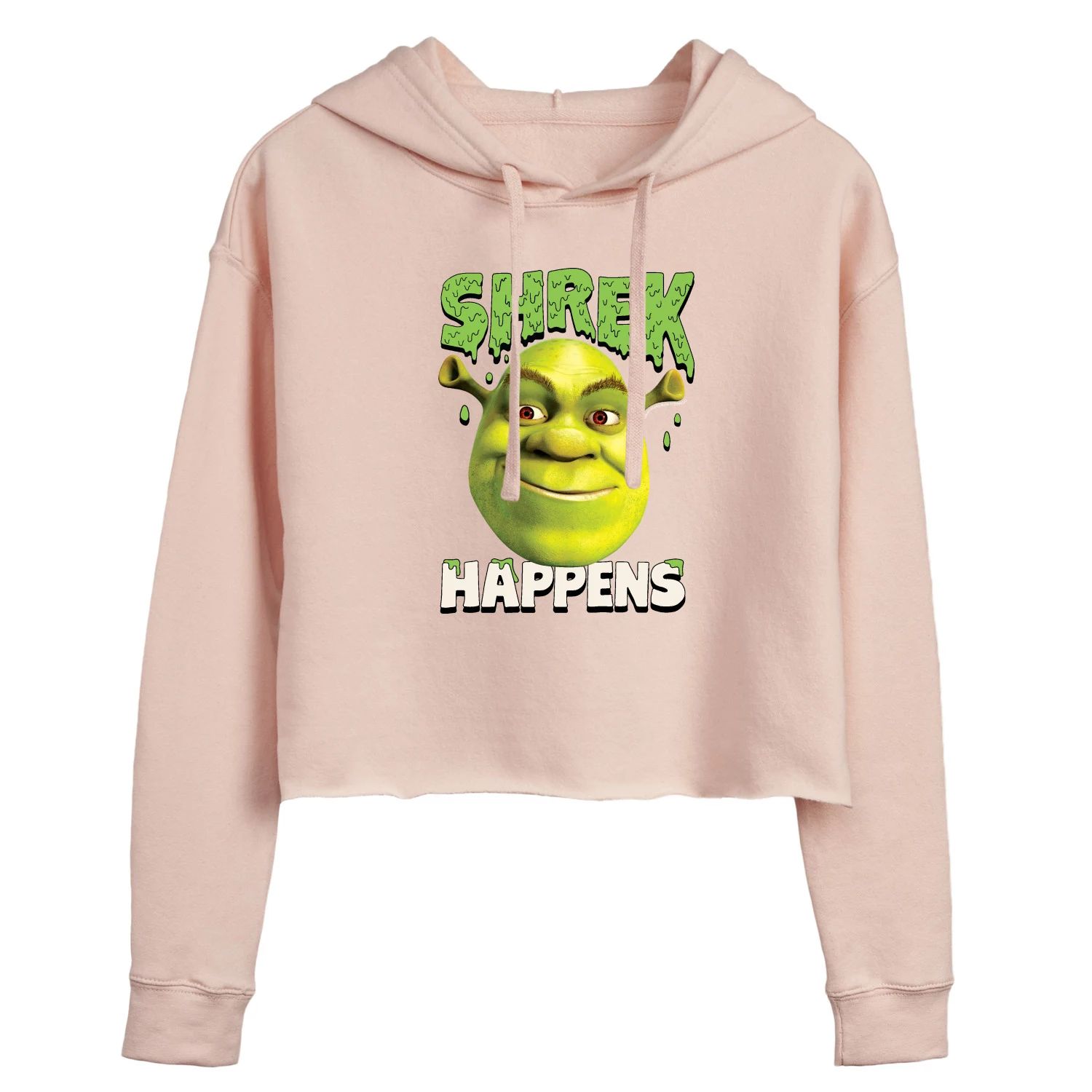 Укороченная толстовка с капюшоном для юниоров Shrek Happens Licensed Character, розовый укороченная толстовка с капюшоном для юниоров shrek happens licensed character розовый