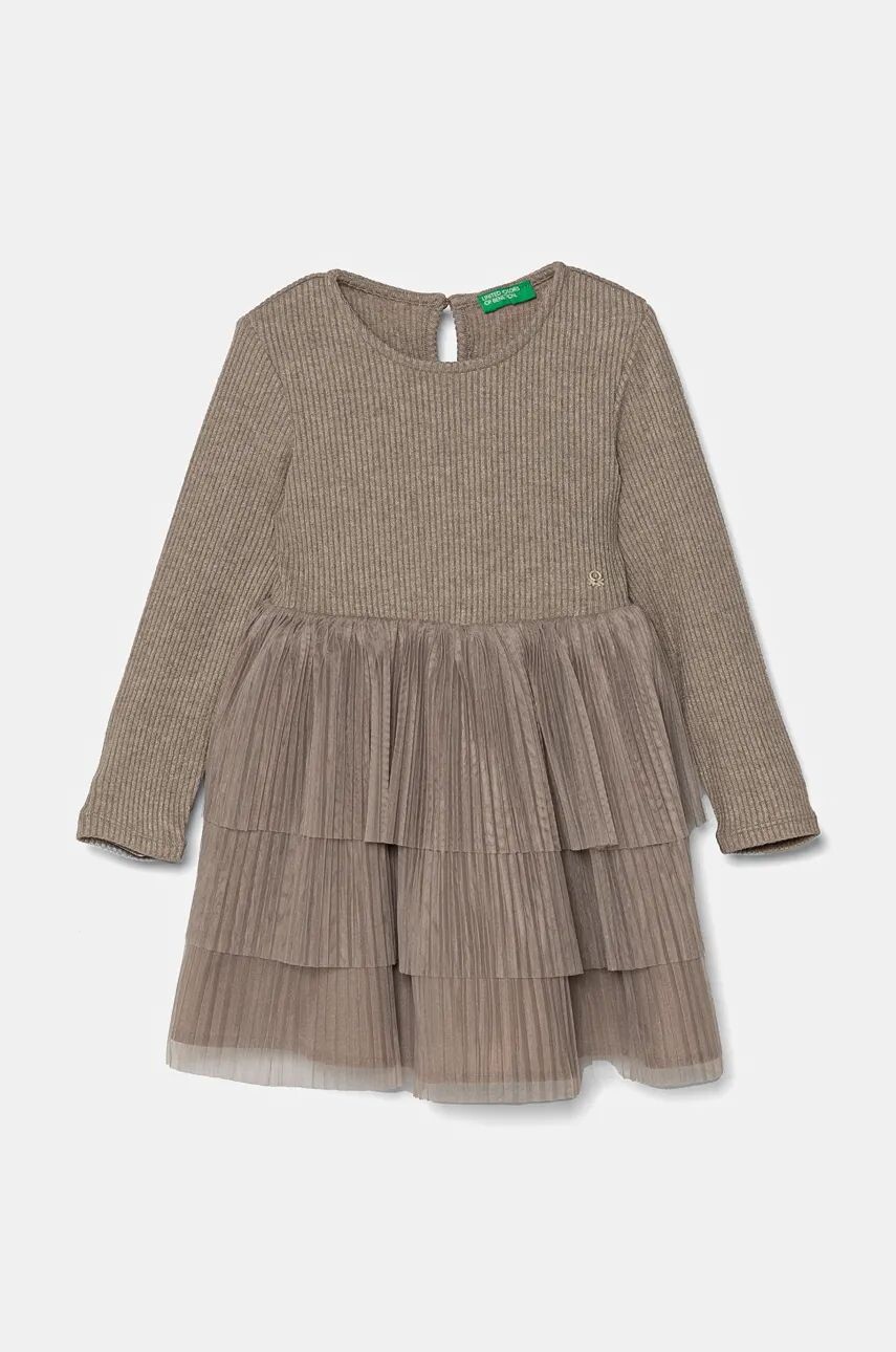 

Платье для маленькой девочки United Colors of Benetton, серый