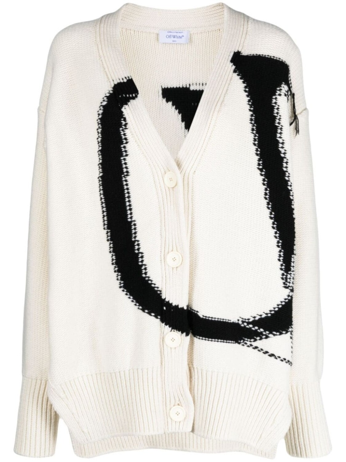 

Off-White кардиган Ow Maxi с логотипом, белый