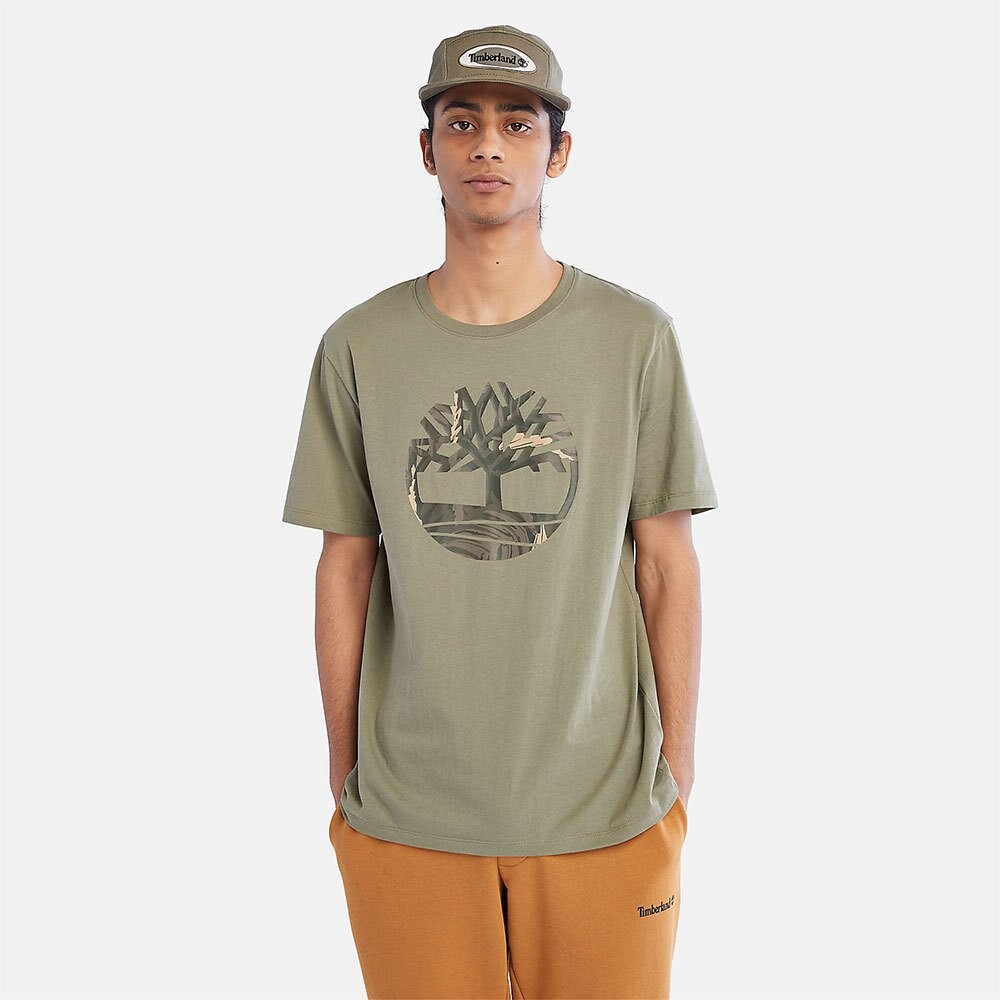 

Футболка Timberland Tree Logo Seasonal Camo, бежевый