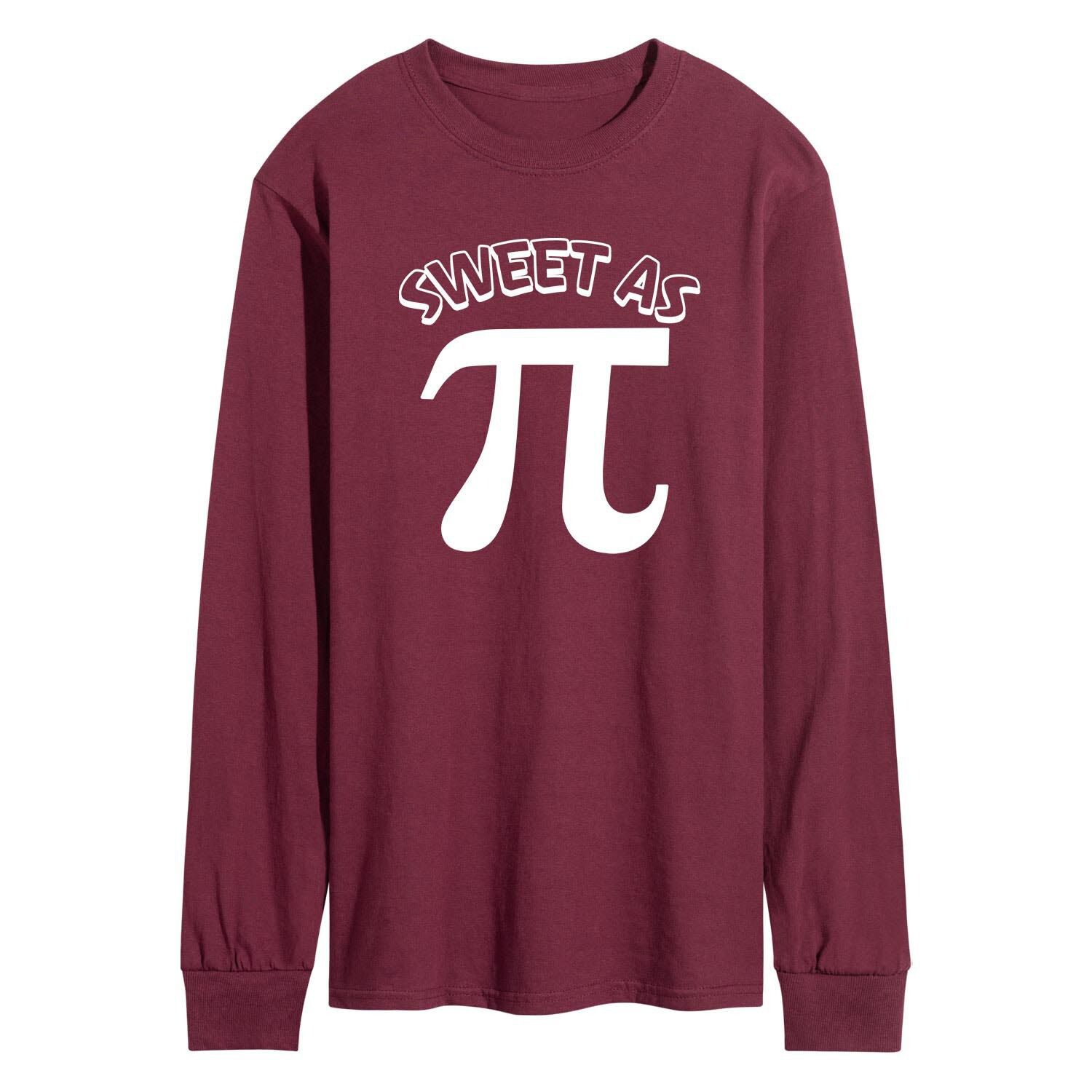 

Мужская футболка с длинным рукавом Sweet As Pi Licensed Character