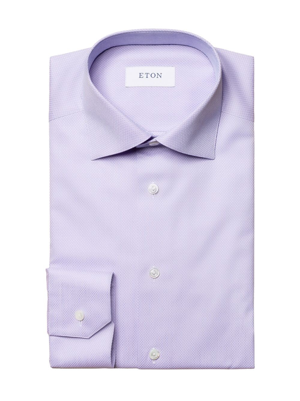 

Рубашка Slim-Fit из фактурной однотонной ткани Eton, фиолетовый