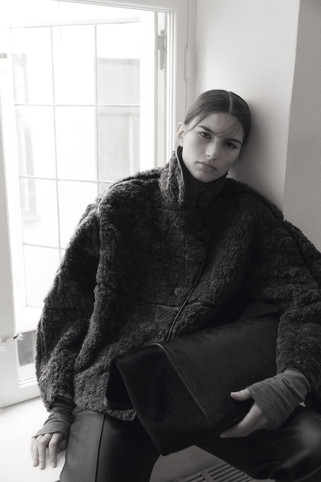 

Куртка из флиса тедди H&M, серый