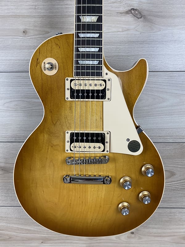 Электрогитара Gibson Les Paul Classic Electric Guitar - Honeyburst электрогитара dbz imfm hb imperial fm honeyburst