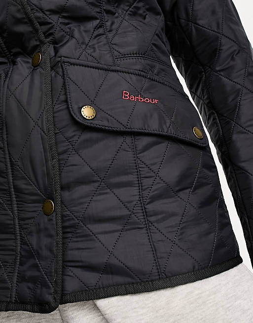 

Темно-синяя куртка со шнуровочным воротником Barbour Cavalry Polarquilt, Синий