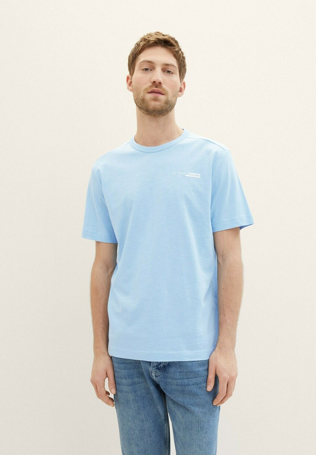 

Футболка с принтом TOM TAILOR, цвет washed out middle blue