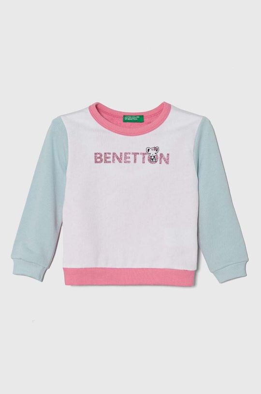

United Colors of Benetton Детская хлопковая толстовка, розовый