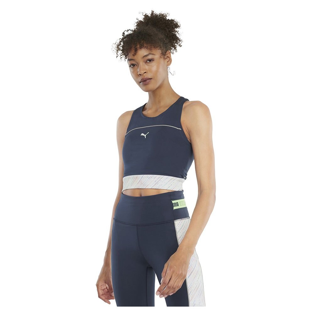 

Футболка Puma Run High Shine Crop , синий