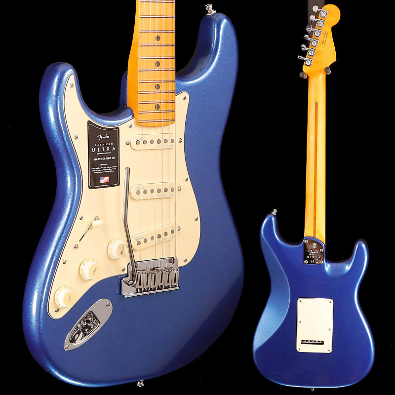 

Электрогитара Fender American Ultra Stratocaster LH, Cobra Blue 8lbs 2oz