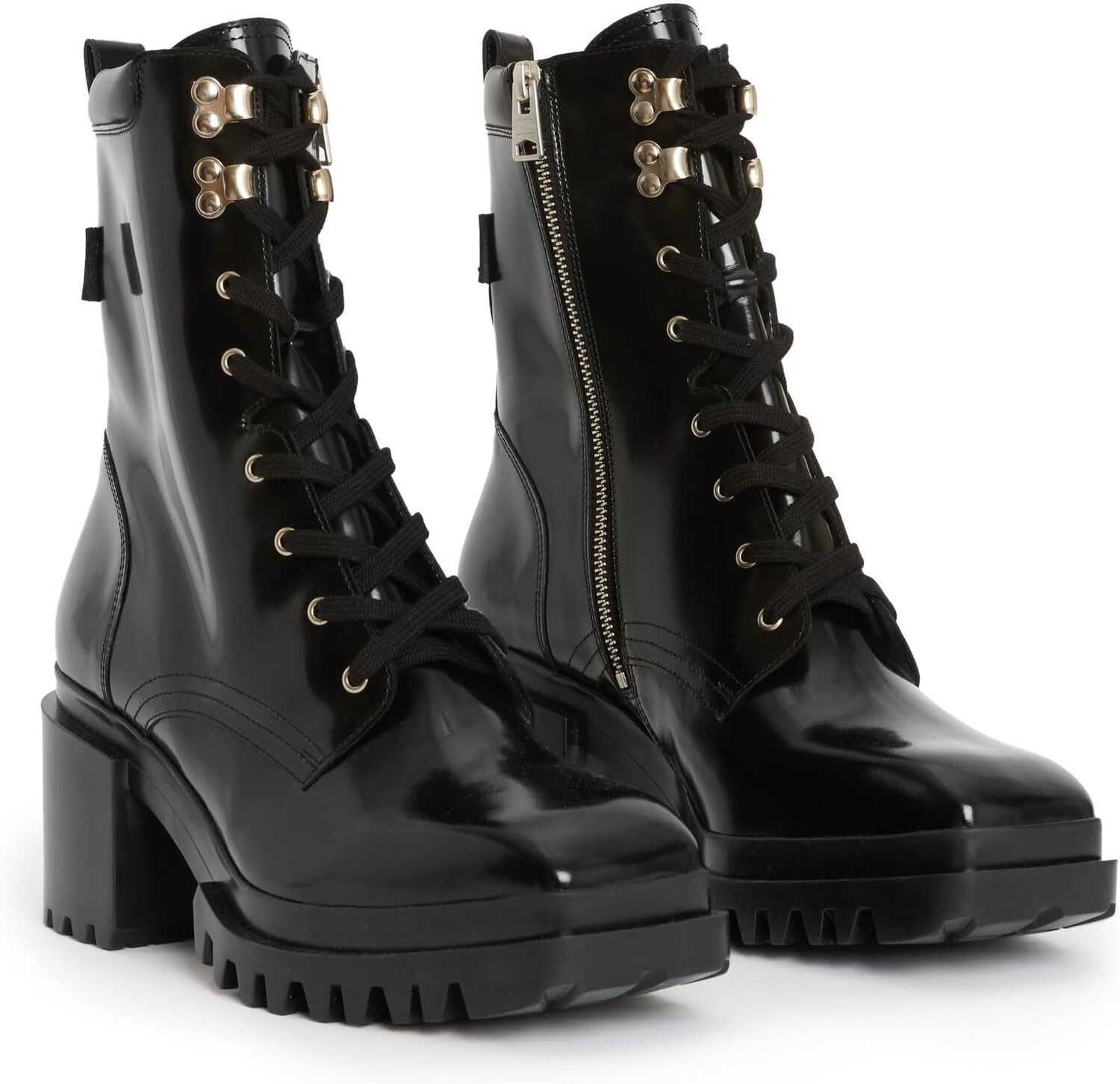 

Ботильоны Indigo Boot AllSaints, цвет Black Shine