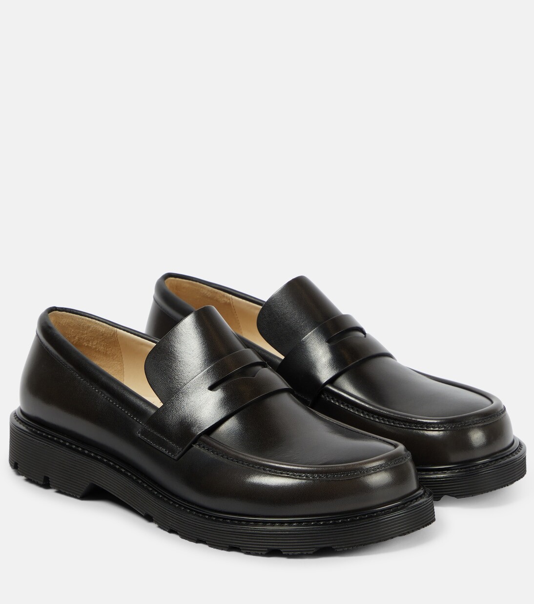 

Кожаные лоферы blaze Loewe, черный