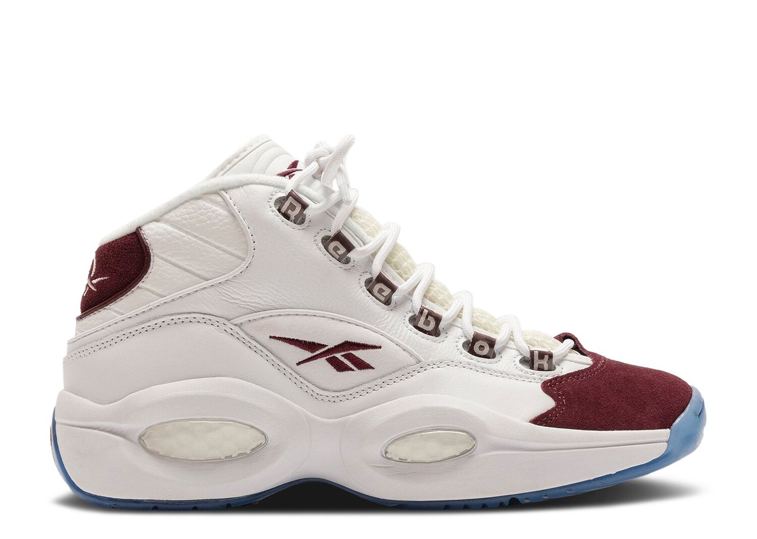

Кроссовки Reebok Packer Shoes X Question Mid 'Burgundy', белый, Белый;серый