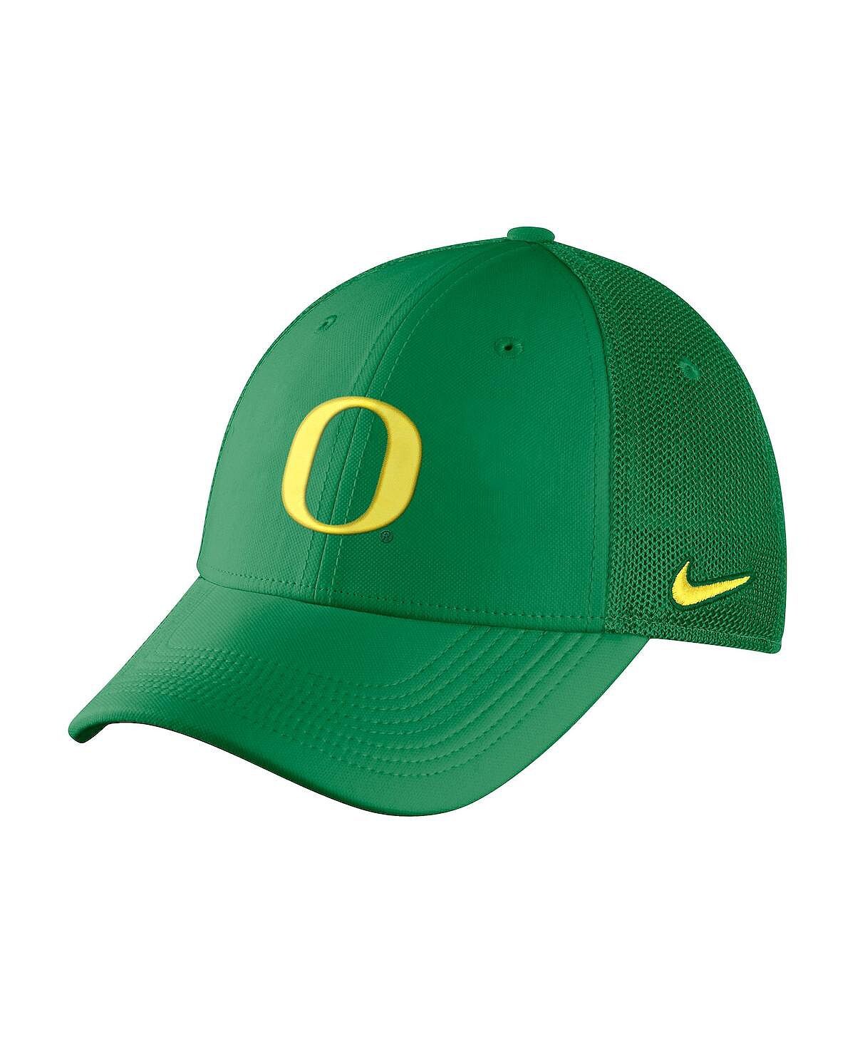 

Мужская зеленая кепка с сетчатой ​​подкладкой и галочкой Oregon Ducks Legacy91 Performance Flex Nike