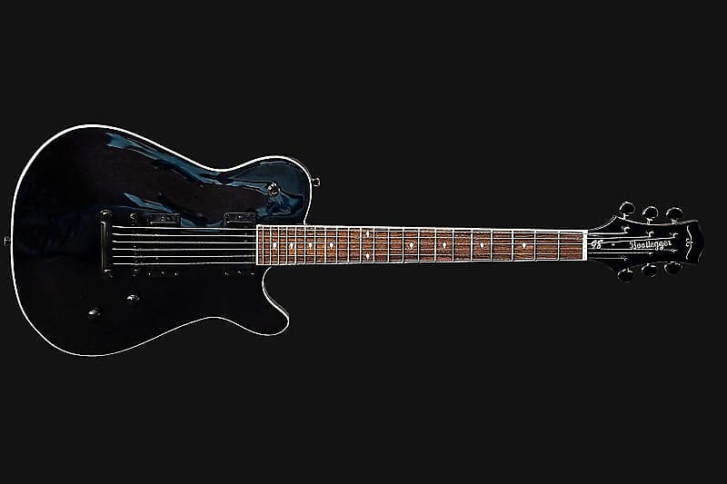 Электрогитара Bootlegger Guitar Rye 2020 Black on Black With OHSC Case & Flask