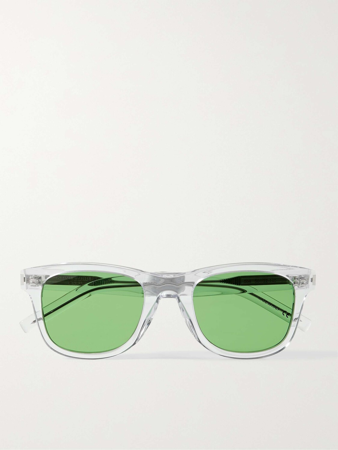 

Солнцезащитные очки в D-образной оправе из ацетата SAINT LAURENT EYEWEAR, прозрачный