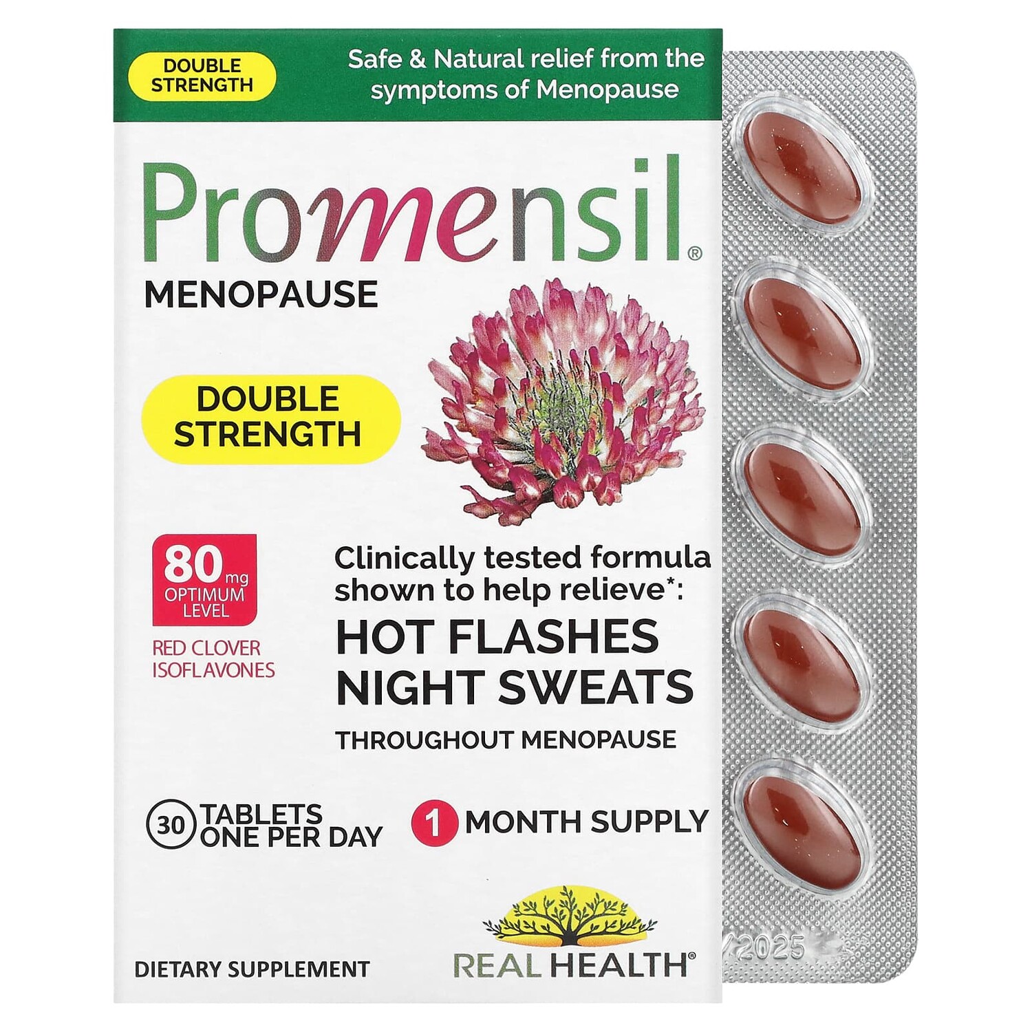 

Средства при климаксе, двойной концентрации, 30 таблеток, Promensil