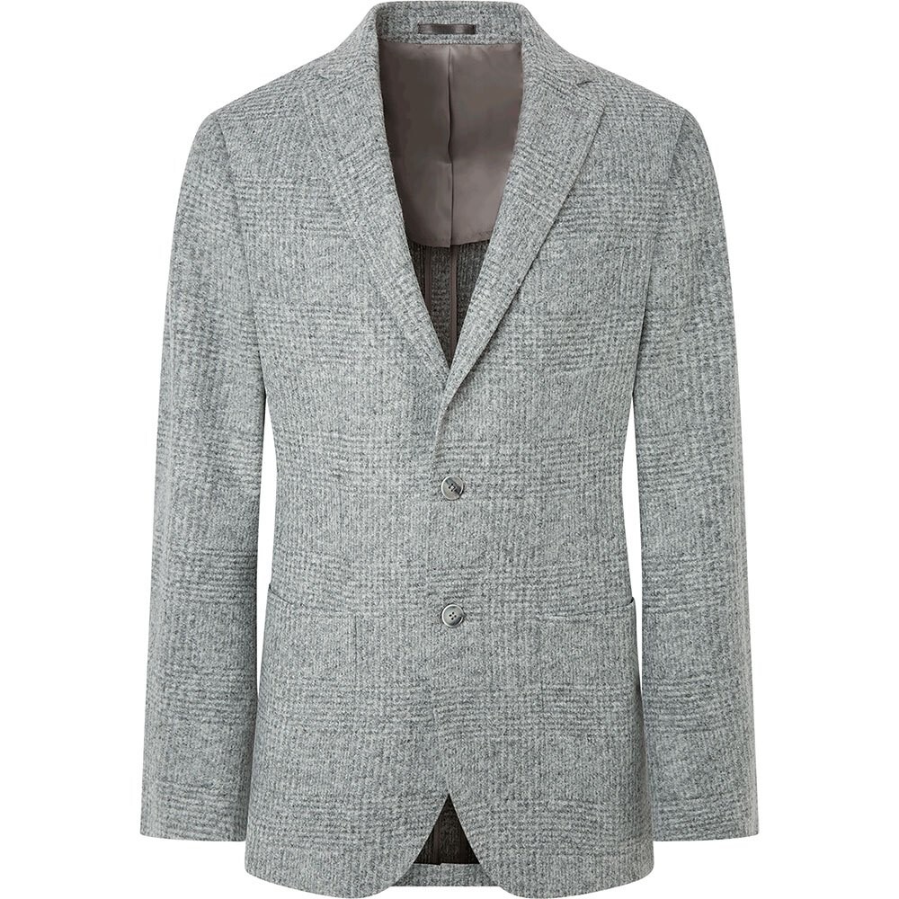 

Блейзер Hackett Brushed Gchk Knit, серый