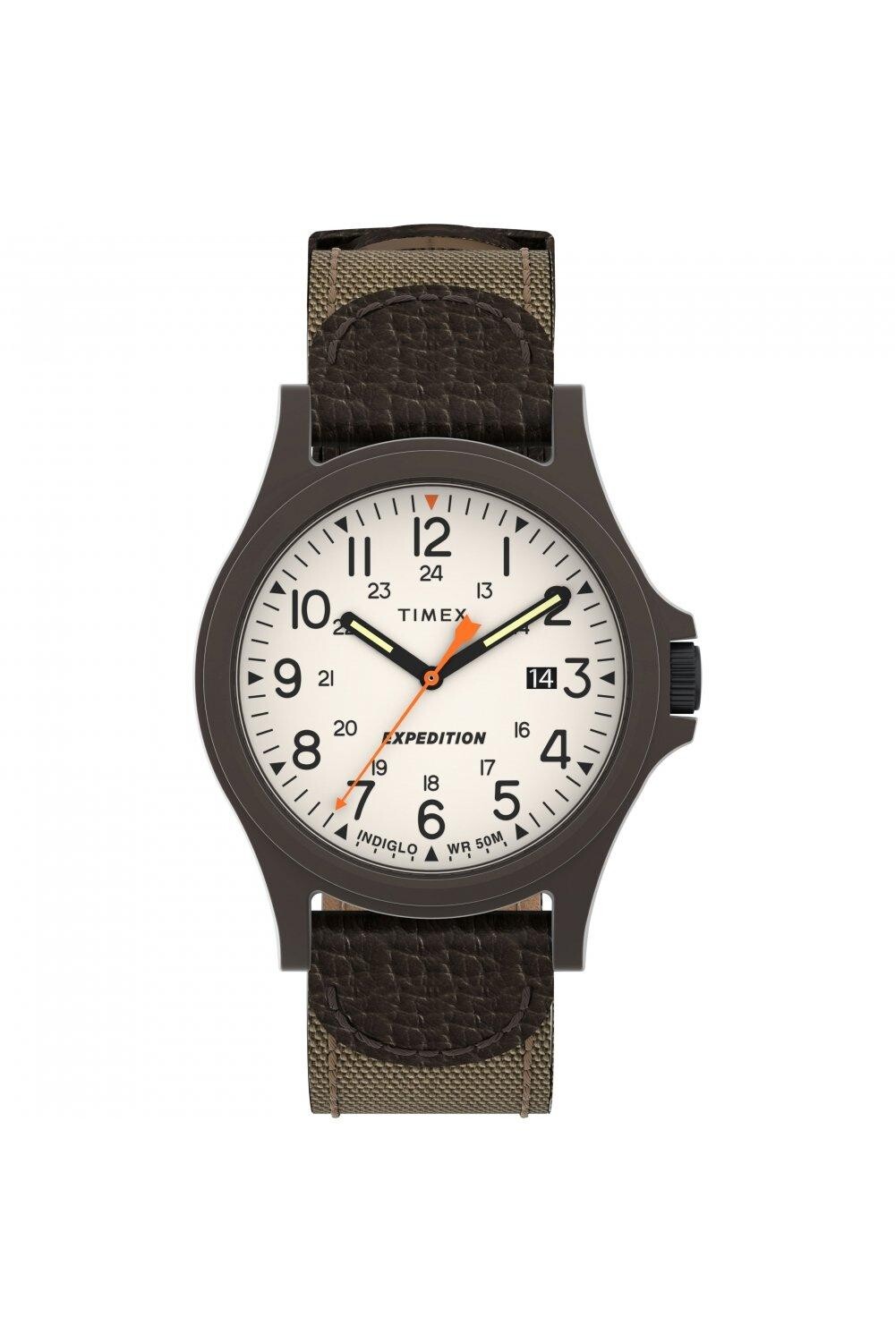 

Классические аналоговые часы из нержавеющей стали — Tw4B23700 Timex, белый