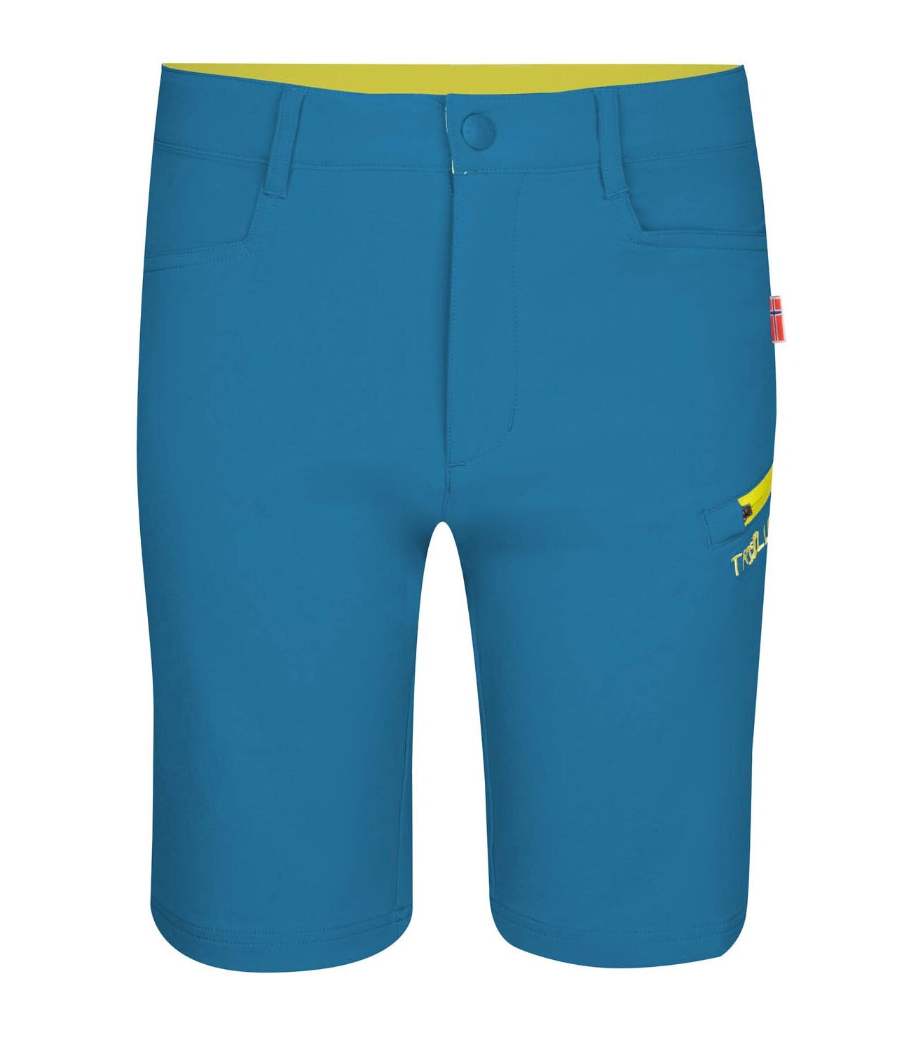 

Шорты Trollkids Softshell Haugesund, цвет Petrolgrün/Lime