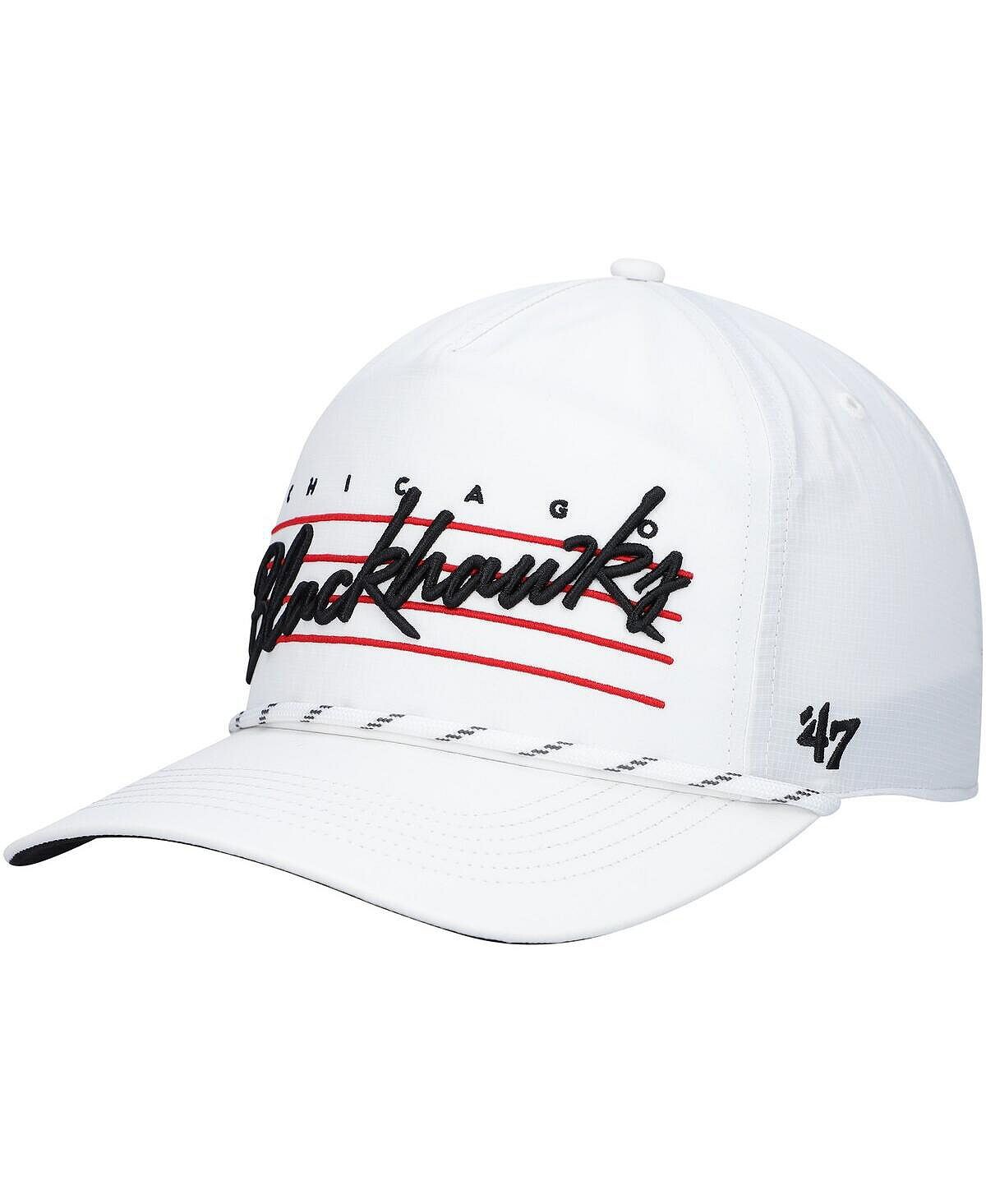 

Мужская белая кепка Chicago Blackhawks Downburst Hitch Snapback '47 Brand