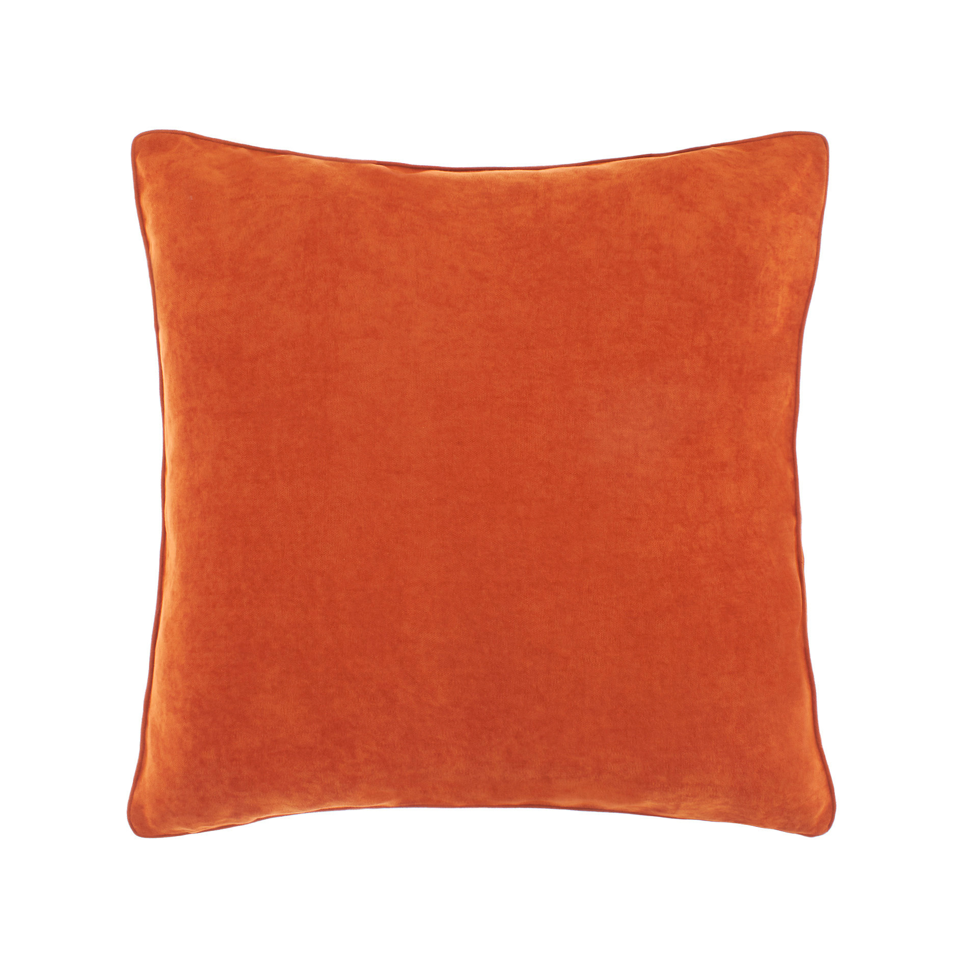 Однотонная меланжевая подушка Coincasa, темно-оранжевый