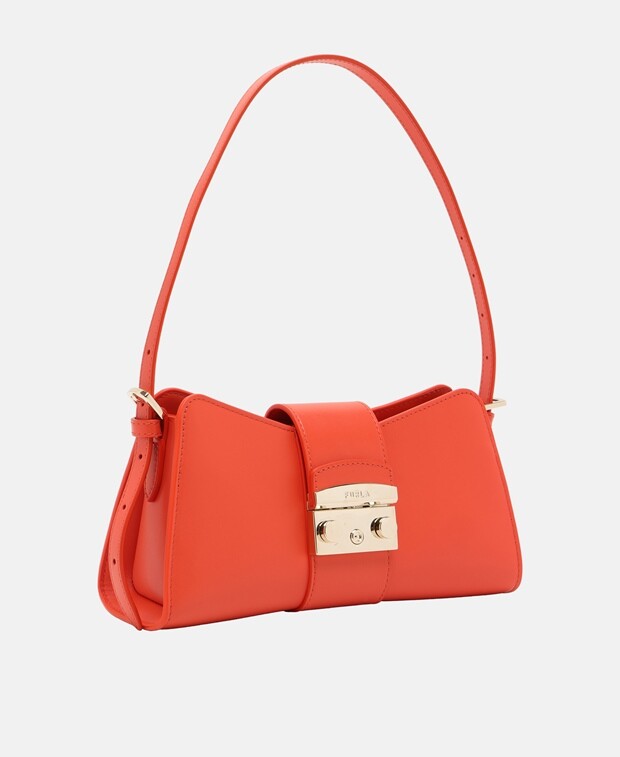 

Кожаная сумка через плечо Furla, белый