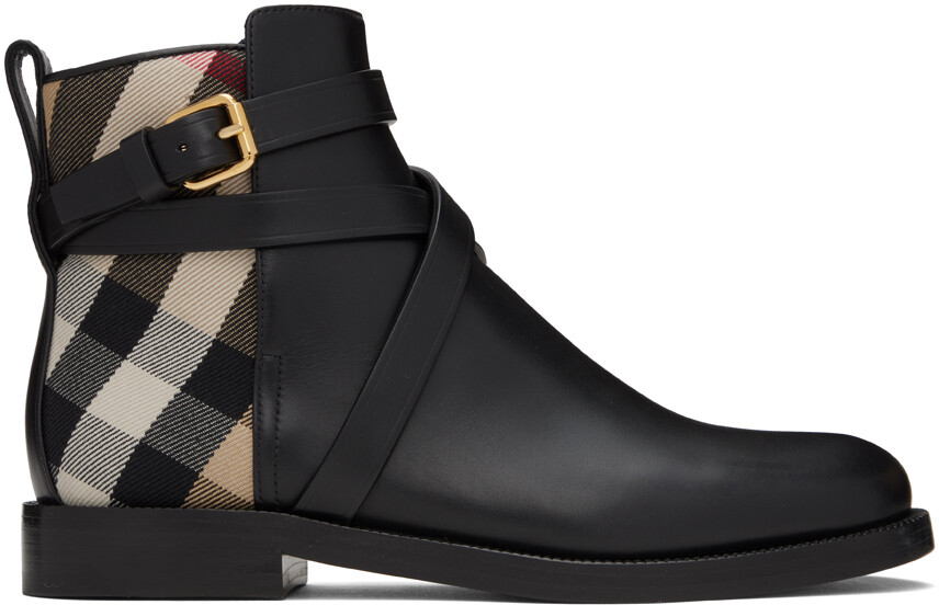 

Ботинки в клетку Black House Burberry, Серый, Ботинки в клетку Black House Burberry