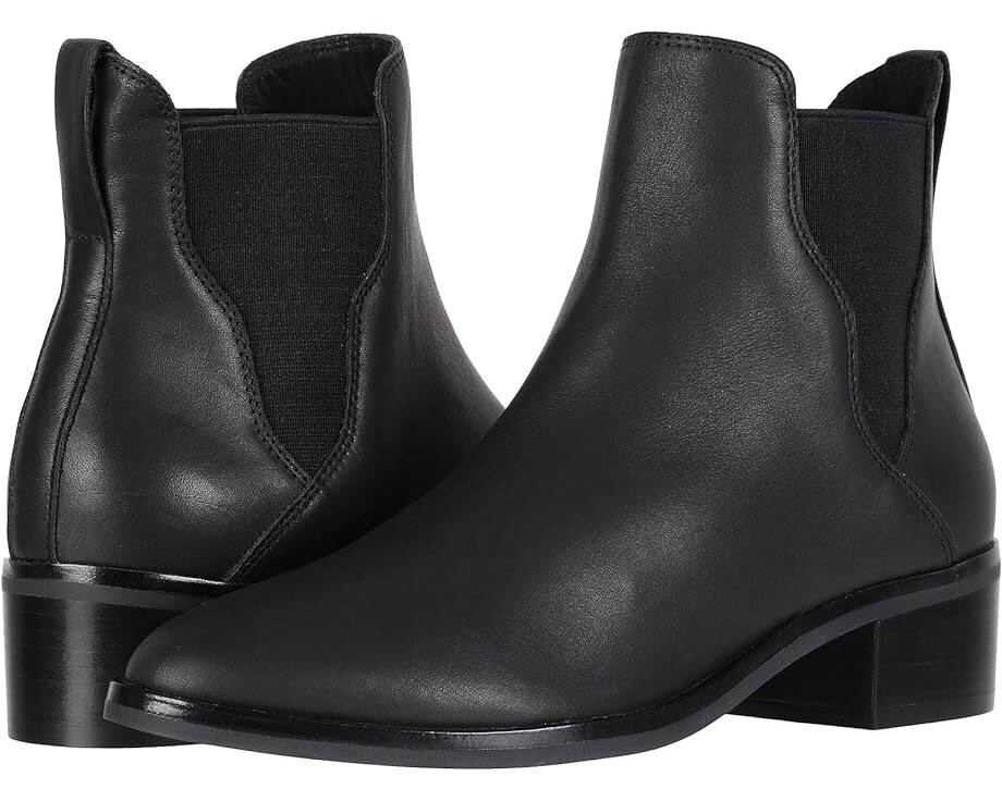 Ботинки Soludos Marfa Leather Chelsea Bootie, черный