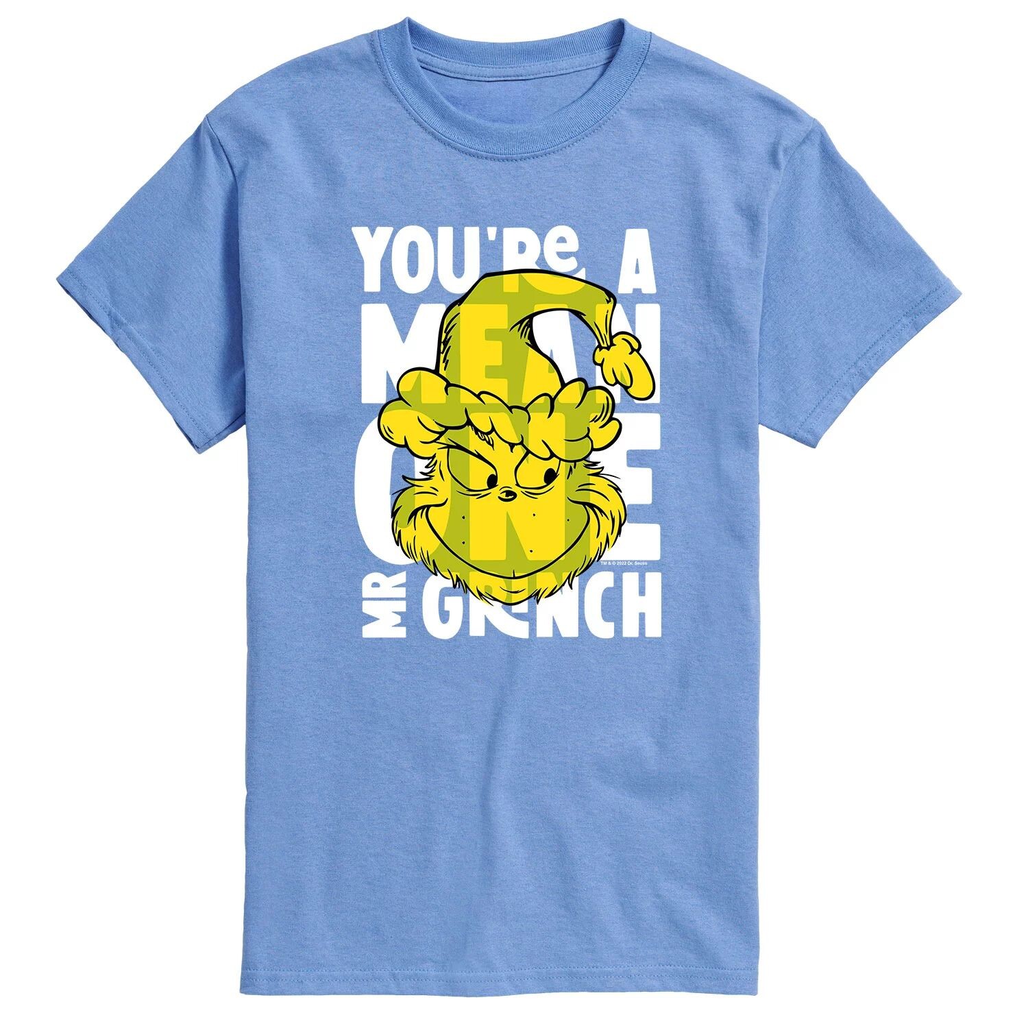

Мужская футболка Dr. Seuss Grinch You're A Mean One Licensed Character