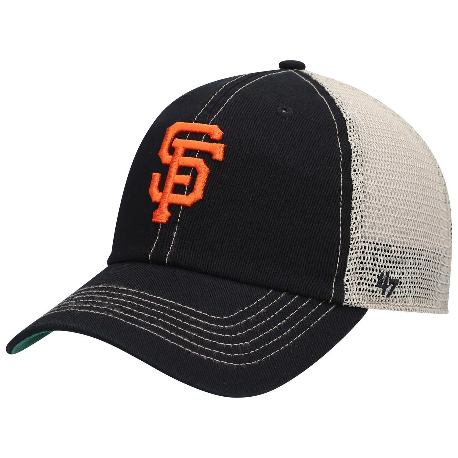 

Мужская черная кепка San Francisco Giants Trawler Clean Up Trucker Snapback '47